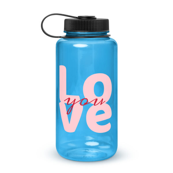 Wide mouth plastic water bottle