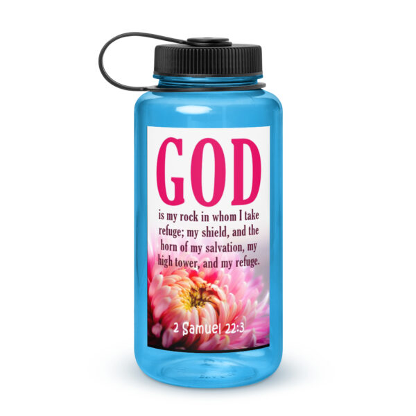 Wide mouth plastic water bottle